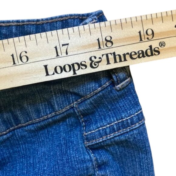 Just My Size Jeans Classic Denim Medium Blue Stretch Mid Rise Straight Legs, 18W - Picture 8 of 9